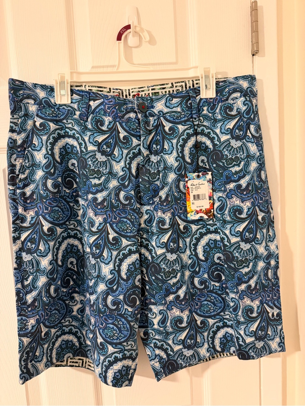 Robert Graham Blue Paisley Swim Shorts